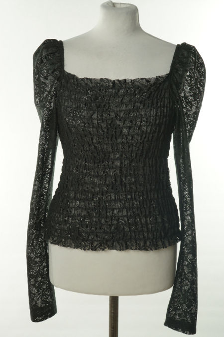 Bluzka czarna siateczkowa