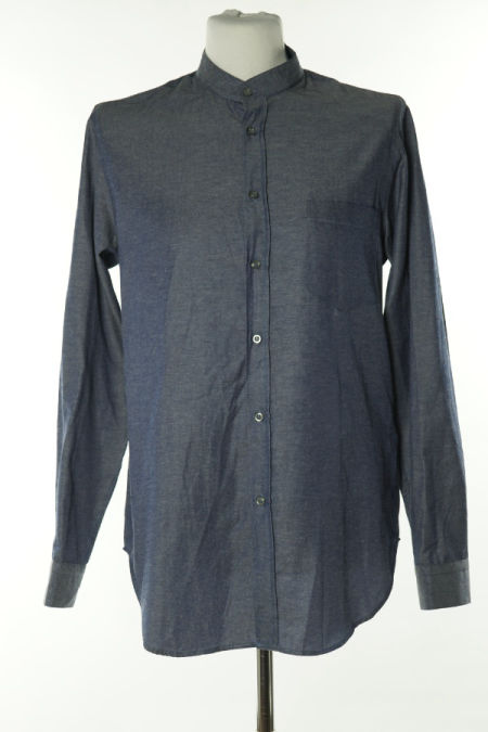 Koszula granatowo-niebieska ze stójką