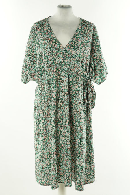 Sukienka ciążowa czarna w drobne kwiatki