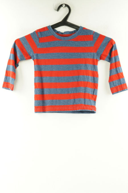 Bluzka granatowo-czerwona w paski