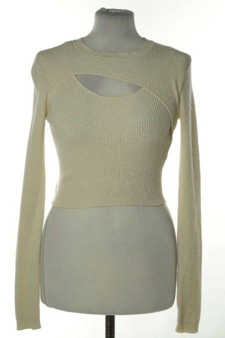 Bluzka biała prążkowana