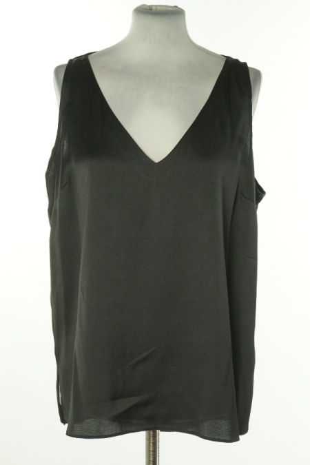 Bluzka czarna gładka na ramiączkach