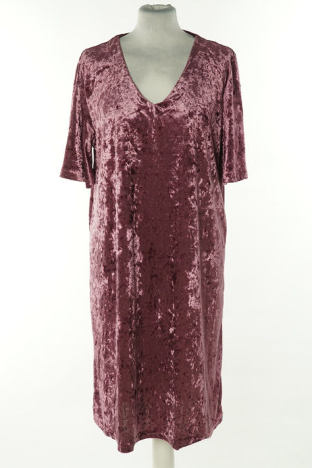 Sukienka wiśniowa welurowa