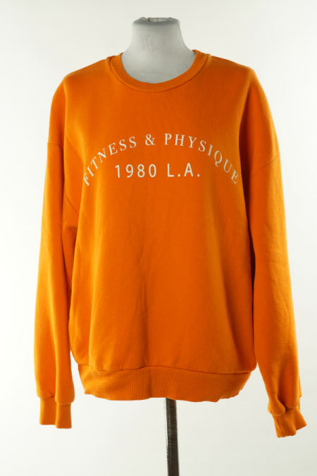 Bluza pomarańczowa z napisami