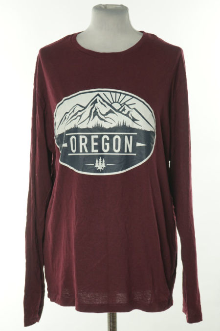 Bluzka śliwkowa nadruk