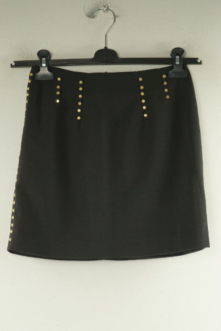 Spódnica czarna ze złotymi dżetami, H&M