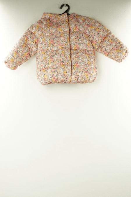 Kurtka różowa w kwiaty