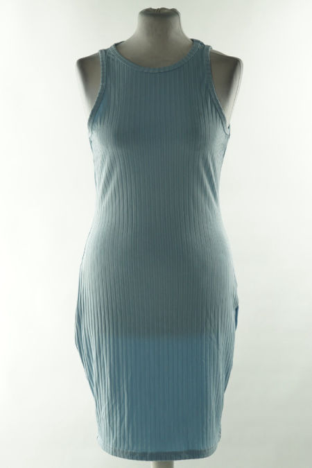 Sukienka niebieska prążkowana