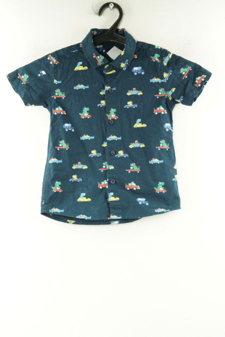 Koszula granatowa w auta