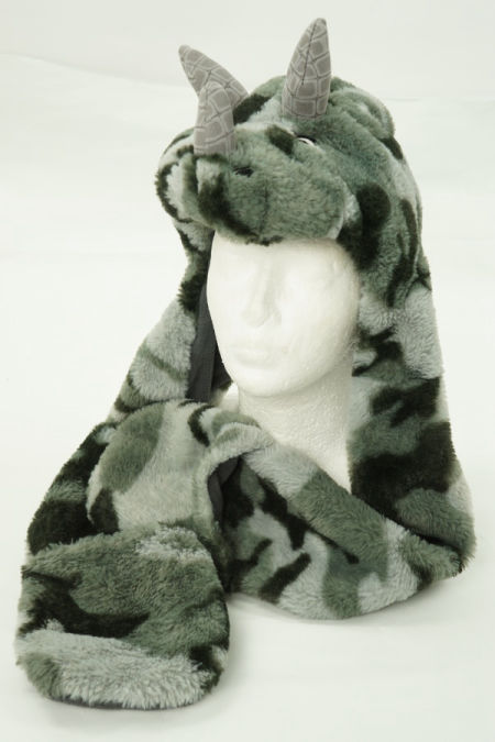 Czapka szara nosorożec