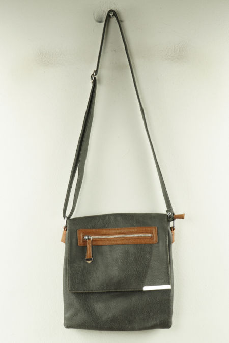 Torebka szara listonoszka ekoskóra