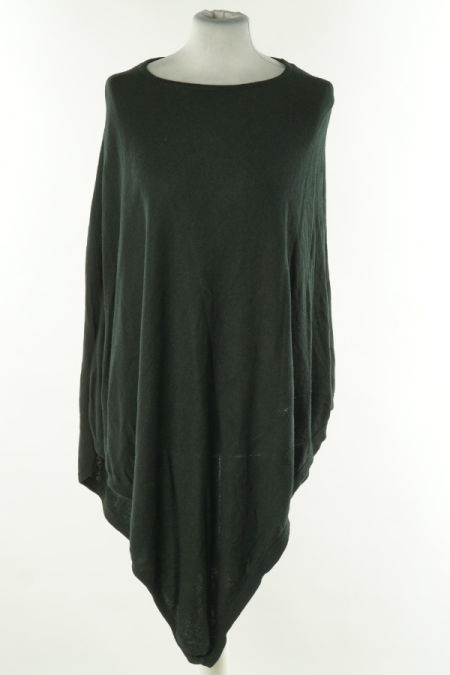 Ponczo czarne sweterkowe