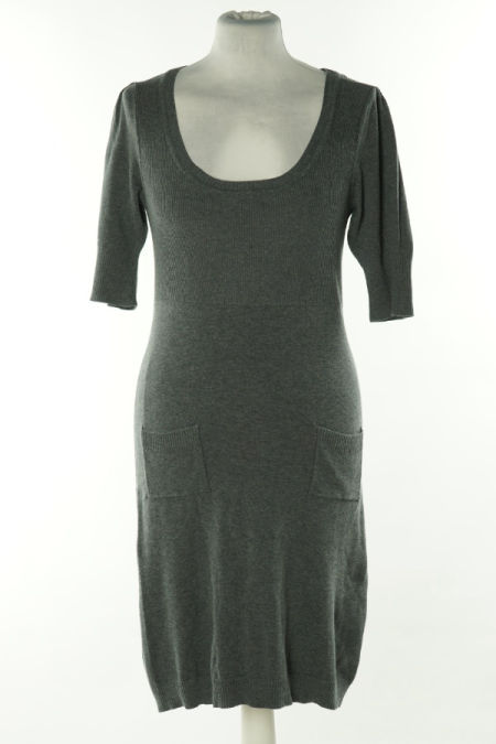 Sukienka szara sweterkowa