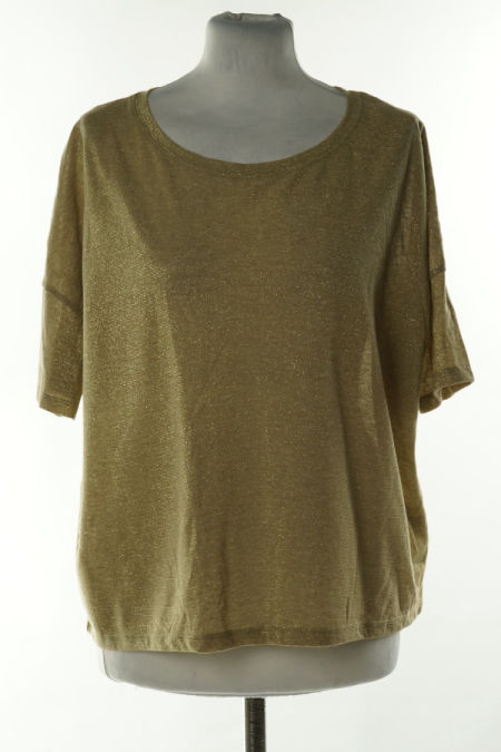 Bluzka beżowa połyskująca