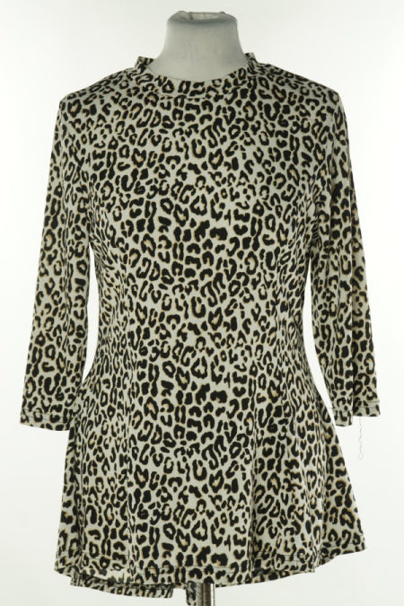 Bluzka biała w czarne cętki