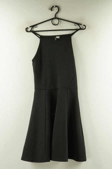 Sukienka czarna wzorek