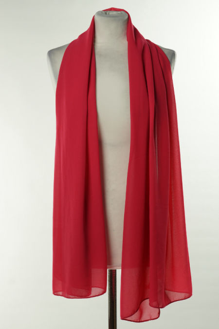 Szalik różowy gładki