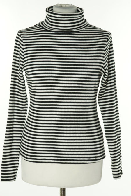 Bluzka biało-czarna w paski