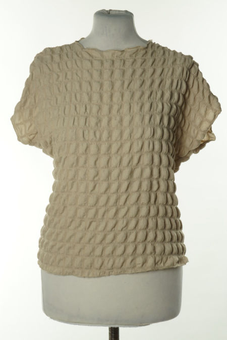 Bluzka beżowa z fakturą 3d