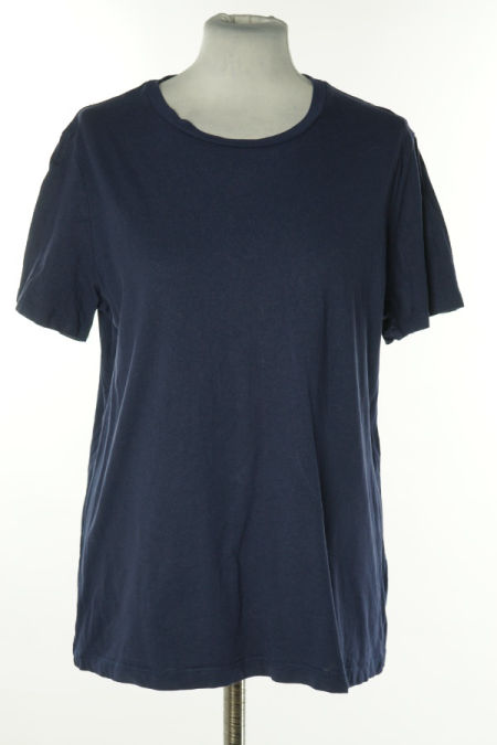 Koszulka granatowa gładka bawełniana
