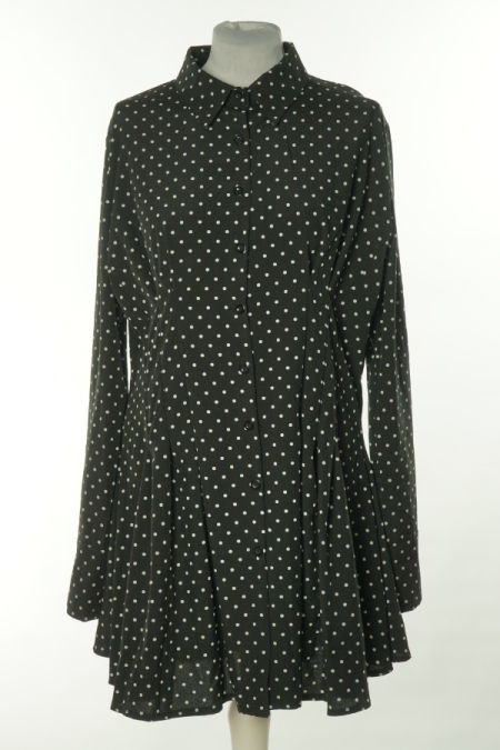 Sukienka czarna w białe kropki