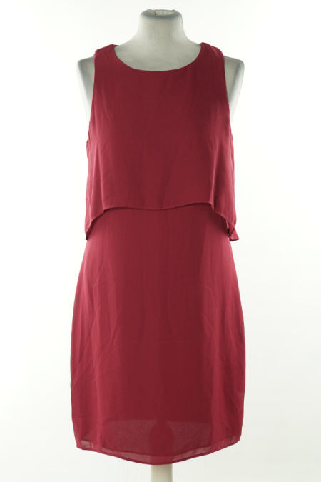 Sukienka bordowa na ramiączkach