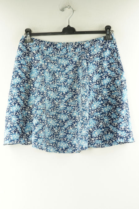 Spódnica niebiesko-granatowa w białe kwiatki