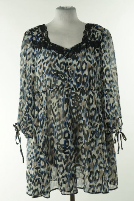 Bluzka siateczkowa w panterke 