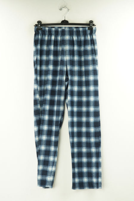 Spodnie piżamowe granatowe kraciaste