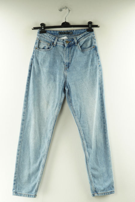 Spodnie niebieskie jeansowe z wysokim stanem