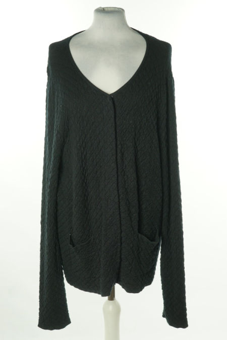 Kardigan czarny w romby