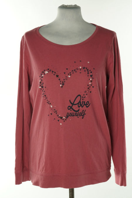 Bluzka różowa serce
