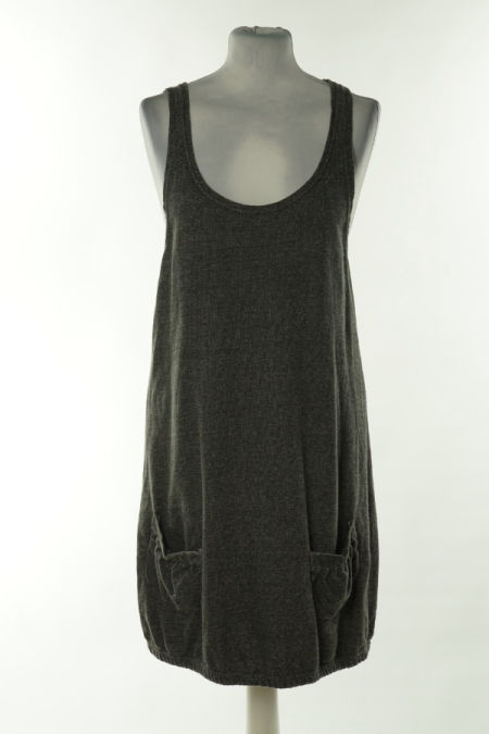 Sukienka sweterkowa szara