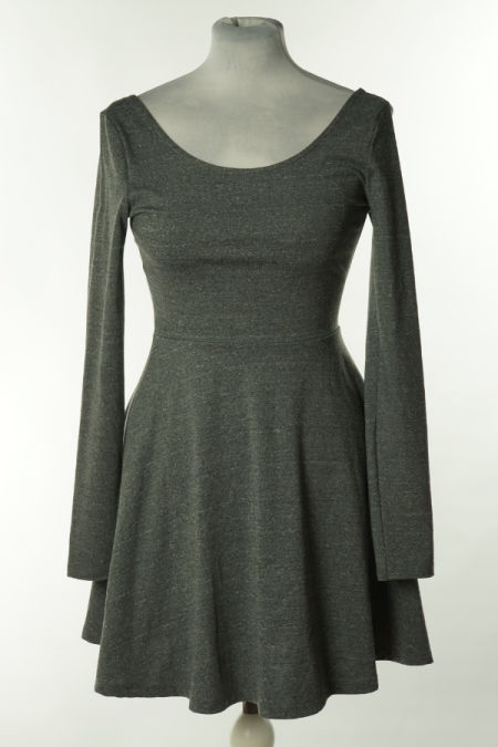 Sukienka szara rozkloszowana, H&M