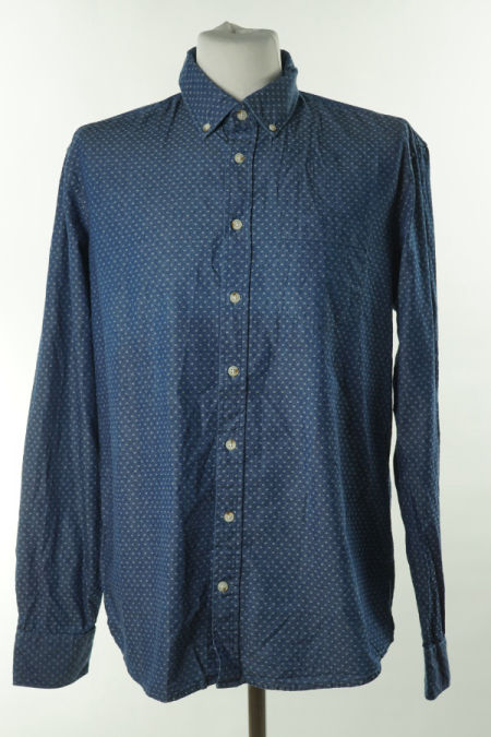 Koszula granatowa w kropki