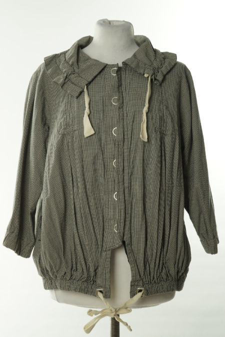 Katana biało-czarna w kratkę 