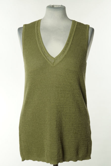 Kamizelka zielona sweterkowa