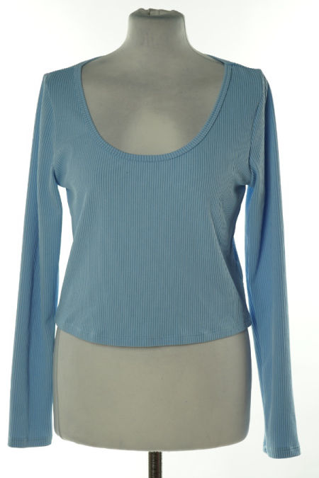 Bluzka błękitna prążkowana