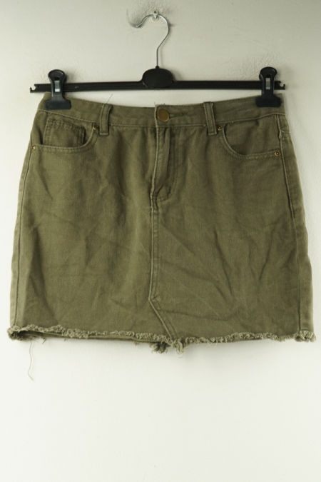 Spódnica ciemnozielona jeansowa