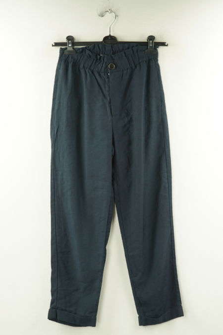 Spodnie granatowe wiskozowe