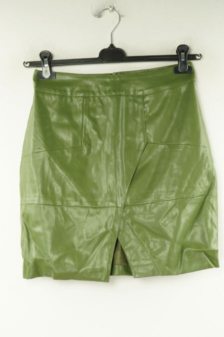 Spódnica zielona ekoskóra