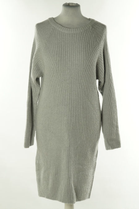 Sukienka szara sweterkowa