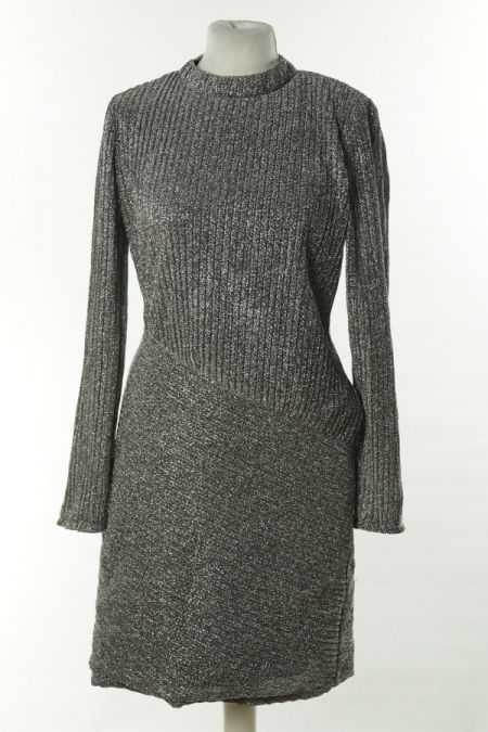 Sukienka srebrna połyskująca