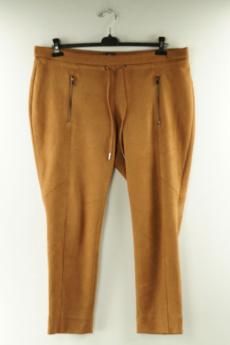 Spodnie ceglaste welurowe