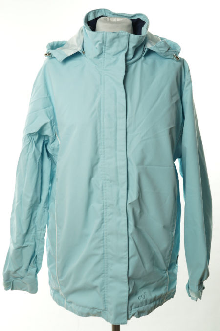 Kurtka błękitna z kapturem