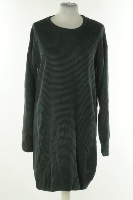 Sukienka czarna sweterkowa w paski