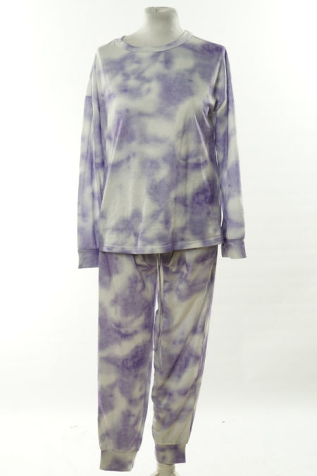 Komplet fioletowo-biały