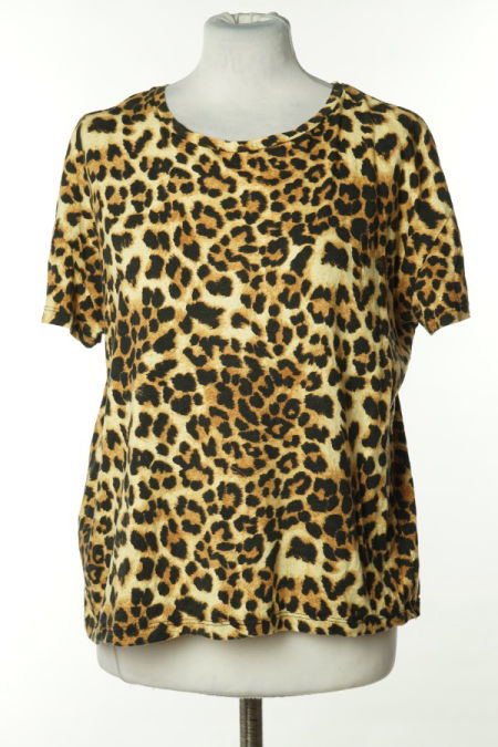 Koszulka beżowa w czarne cętki