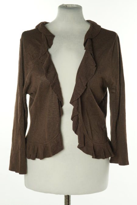 Narzutka sweterkowa czekoladowa jedwabna(70%JEDWAB)