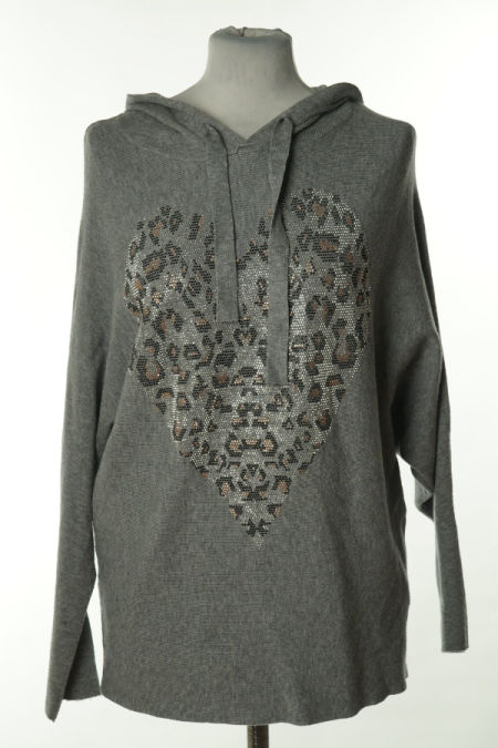Bluza szara serce